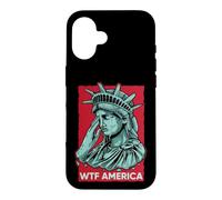 Statue of Liberty Crying WTF America Resist Case for iPhone 16