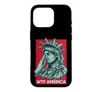 Statue of Liberty Crying WTF America Resist Case for iPhone 16 Pro