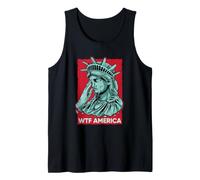 Statue of Liberty Crying WTF America Resist Tank Top