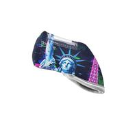 Statue of Liberty & Eiffel Tower: Glitch Art Golf Blade Putter Cover Cool Stylish Iron Golf Club Headcovers for Men Women