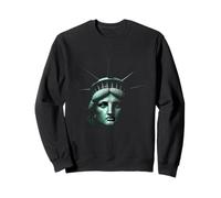 Statue of Liberty Face New York American Symbol Art Sweatshirt