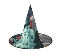 Statue Of Liberty Flag Print Halloween Hat Carnival Witch Cap Cosplay | Masquerades Costume Accessory Theme Party Holiday Celebrations Men Women