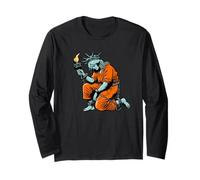 Statue of Liberty in Chains Political Protest Art Freedom Long Sleeve T-Shirt