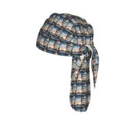 Statue of Liberty in NYC Print Cycling Cap Headband Stretch Yoga Running Everyday Sweatband Unisex Breathable Hat