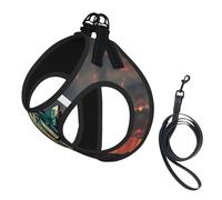 Statue Of Liberty In Nyc Print Pet Leash Vest Reflective Adjustable Soft Mesh Vest Breathable For Daily Walks