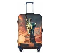 Statue of Liberty in NYC Print Washable Stretch Suitcase Protector Anti Scratch Travel Suitcase Cover for Adult