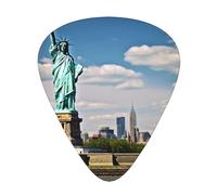 Statue of Liberty in NYC Printed Guitar Picks 12-Piece Set - Comfortable, Versatile Plectrum for All Guitar Styles & Players