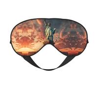 Statue of Liberty in NYC Printing Rest Sleep Eye Mask, Soft Eye Mask for Home Camping, Blocks Light, Comfortable for Most Users