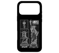 Statue Of Liberty Island New York Technical Diagram NYC 1886 Case for iPhone 17 Pro Max