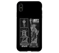 Statue Of Liberty Island New York Technical Diagram NYC 1886 Case for iPhone XS Max