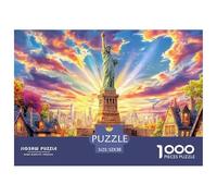 Statue of Liberty_ New York 1000 Piece Jigsaw Puzzle for Adults - A Great Gift Idea for Men & Women, Challenging Wall Art for Home Decoration 52x38cm/1000pcs