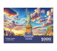 Statue of Liberty_ New York Jigsaw Puzzle for Adults And Teenagers, Impossible 1000 Piece Puzzle, Mindfulness & Family Fun Activity, Challenging Puzzle Game 52x38cm/1000pcs