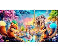 Statue-of-Liberty Recycled Paper Puzzle 1000 Pieces Fun and Challenging Family Game Puzzle Game for The Whole for Women, Gifts for Men 38x52cm/1000pcs