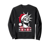 Statue Of Liberty Santa Hat - Vintage New York Xmas Lover Sweatshirt