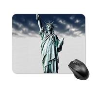 Statue of Liberty Square Mouse Pad Portable Computer Mousepad with Non-Slip Rubber Base 20 * 25cm Ultra-Thin Gaming Mouse Mat for Computer Laptop Office Desk Accessories
