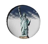 Statue of Liberty Tire Covers Waterproof Anti UV Tire Cover 24inch Single Axle Wheel Covers for RV Truck SUV Trailer Universal for All Seasons