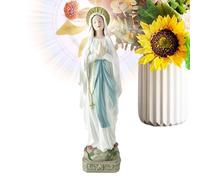 Statue of Mary - Decoration for Religious Statues, Catholic Mary Figures for the Desk, for Home, Wedding, Church, School, Celebration, Living Room, Bedroom, Desk, Bookshelf, Cupboard