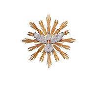 Statue of the Holy Spirit in Val Gardena wood to hang (dove cm 2 / radius cm 4.5)