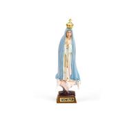 Statue of the Virgin of Fatima. Blue Color Indicates Sunny Day, Unstable Violet and Pink, Wet or Rain Day. Height 12 cm. Figure Virgin Fatima