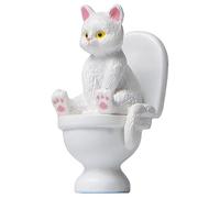 Statue Ornaments Resin Sitting On Toilet Figurines Miniature Decor Animal Garden Sculptures Ornaments