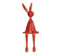 Statue Sitting Hare, Collectible, Exhibition Figures, Dangling Leg Figure, Ornaments, Home Studio Standing Hare with Dangling Paw, Modern Sculpture Decoration
