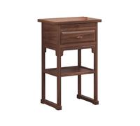 Statue Stand/Buddha Shelf New Chinese Style Simplicity Buddha Niche Incense Table, Black Walnut Wealth Offering Fengshui Statue Display Cabinet