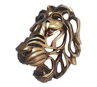 Statue, Wall Stand with Animal Head | Lions Head Hollow Wall Art Simulation Animal Head Statue Resin for Garden Stone