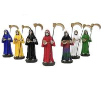 Statues Santa Muerte 4" Set of 7pc