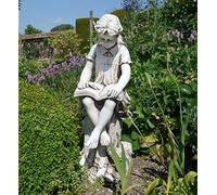 Statues & Sculptures Online Reading Girl 89cm Stone Resin Garden Statue