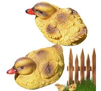 Statuette | 2 Pieces of Floating Resin Figurines, Outdoor Statues in the Shape of | for Landscape, Balcony, Patio, Porch, Yard and Lawn