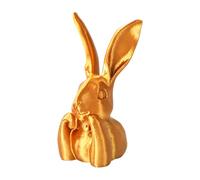 Statuette De Lapin Doré - Statuette De Lapin Dorée | Figurine Collection Imprimée En 3D Pour Décoration Intérieure Chambre Couloir Desk Table Étagère, Améliore La Décoration, Accent Printanier