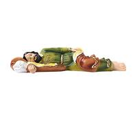 Statuette of Jesus Christ, St Joseph Dormance, Sleeping St Joseph Statue in Resin Multi-Coloured Figurine Statuette 21 cm
