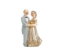 PartyDeco STATUINA 50 Years Wedding Wedding Cake Topper Cake Anniversary Decoration, Multicoloured, 12 cm