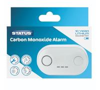 Status Carbon Monoxide Alarm | Home Carbon Monoxide Detector including Batteries | White | S10YCMASB1PKB4