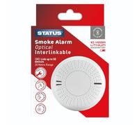 Status Interlinkable Photoelectric Smoke Alarm 10 Year Lithium Battery