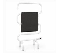 STATUS 100W Free Standing Aluminium 5 Bar Electric Heated Towel Rail - White