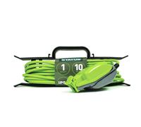 STATUS 10m Extension Lead, Single Socket, Green, Waterproof Outdoor Cable, IP54 Rated, 13 Amp Plug, Weatherproof, Heavy Duty Socket, Ideal for Garden