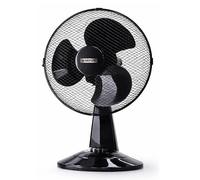 Status: 12 Inch Oscillating Black Portable Fan / 3 Speed Adjustable Angle Fan/Powerful Airflow for Heat Waves, Easy Mobility, for Any Room from Bedroom to Office / S12BDESKFAN1PKB