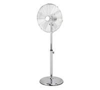 Status 16 Inch Chrome Pedestal Fan with 3 Speed Settings, Oscillating Adjustable Height and Tilt Cooling Fan for Home and Office, Chrome (S16CSTANDFAN1PKB1)
