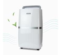 STATUS 16L Dehumidifier, 230W Portable Moisture Remover with Night Mode, Clothes-Dry Boost and Smart LED Control for Bedroom Bathroom Laundry, White (DEHUMID-16L1PKB)