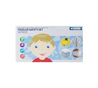 Status 18-Piece Toddler Safety Set - Complete Home Childproofing Kit: Corner Protectors, Cupboard & Drawer Latches, Socket Covers, Door Stopper, Cooker & Toilet Locks - Easy Tool-Free Install