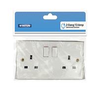 Status 2 Gang 13 Amp Switched Socket