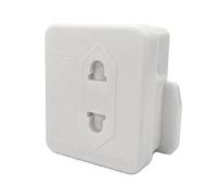 Status 2 Pin Shaver Toothbrush Adaptor, 1A Fused, White, 2 Pack