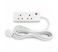 Status® S2W6MS8 Extension Lead 240V 2-Gang 13A White 6M