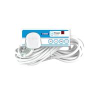 STATUS 2 Socket Extension Lead with Neon Indicator, 6m Extension Cable 13A, Power Strip for Home, Office or Events, White (S2W6MS8)