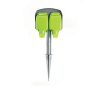 STATUS Outdoor Garden Spike Socket | 15M Outdoor Extension Lead Waterproof | 13A Weatherproof Extension Socket 2W IP5 | 2W15M13AIP54SS4