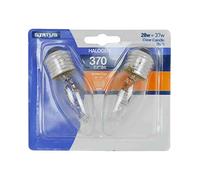 Status 2 x Halogen Candle ES E27 28 watts = 37 watts Light Bulbs