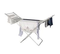 Status 220W Portable Heated Clothes Airer with Wings - Silver