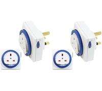 Status 24 Hour-Timer Switch-Square-White, 230(H) x 80(W) x 110(D) mm (Pack of 2)