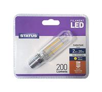 Status 2w 240v SES Clear Universal Filament Cooker Hood Lamp E14 T25 Light Bulb